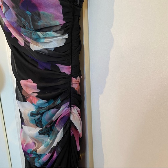 LeChateau One Shoulder Floral Maxi Dress Size XS - Picture 12 of 16